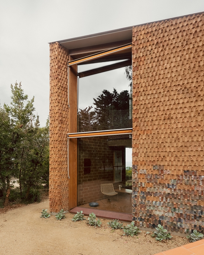 External Blinds in Burnt Earth Beach House