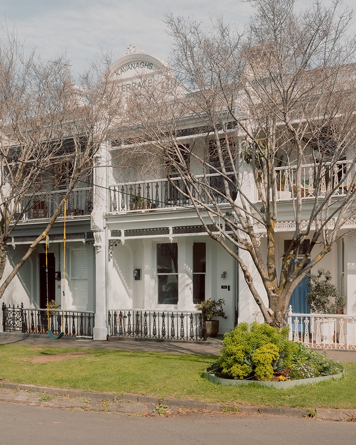 Retractable Folding Arm Awning in Melbourne Terrace