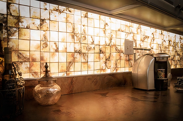 Illuminated Walls, Backsplashes & Countertops - LumiSplash