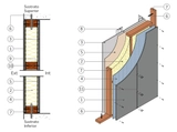 Fachadas - Tabique perimetral F15 en BIM