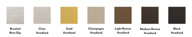 Finishes for Aluminum Trims
