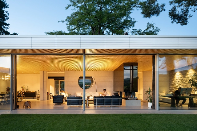 Sliding Windows for Modern Villa in Dornach