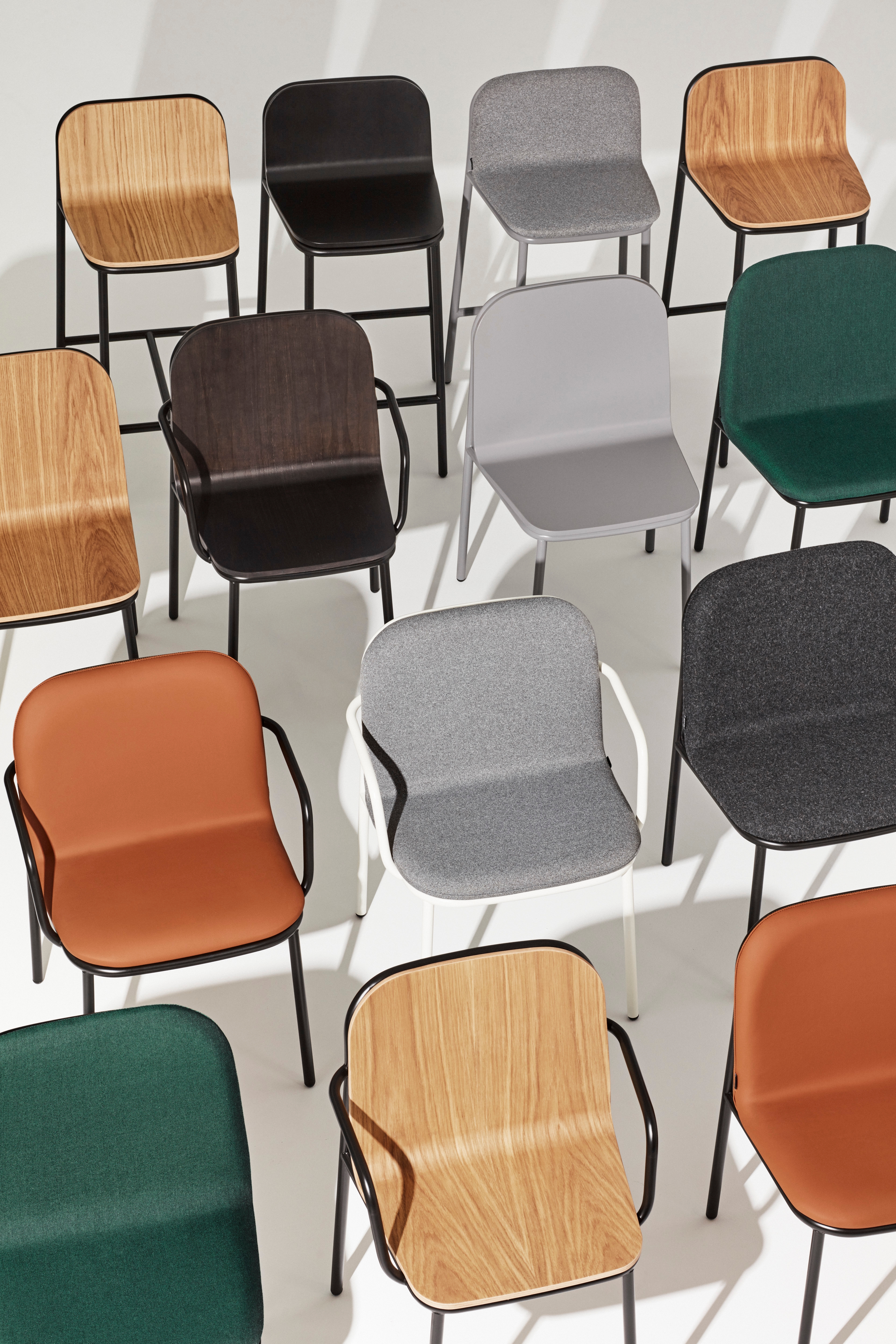 Wood and Steel Chairs | SHELL