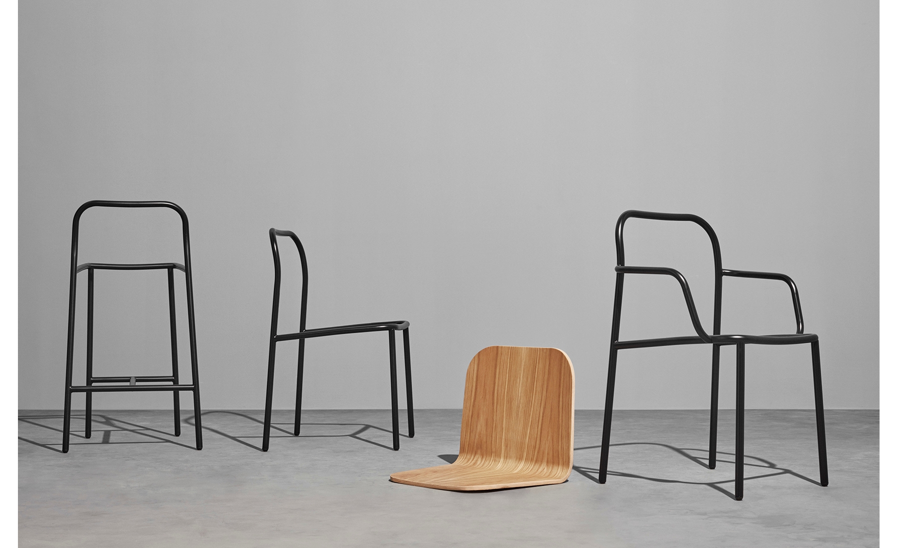 Wood and Steel Chairs | SHELL