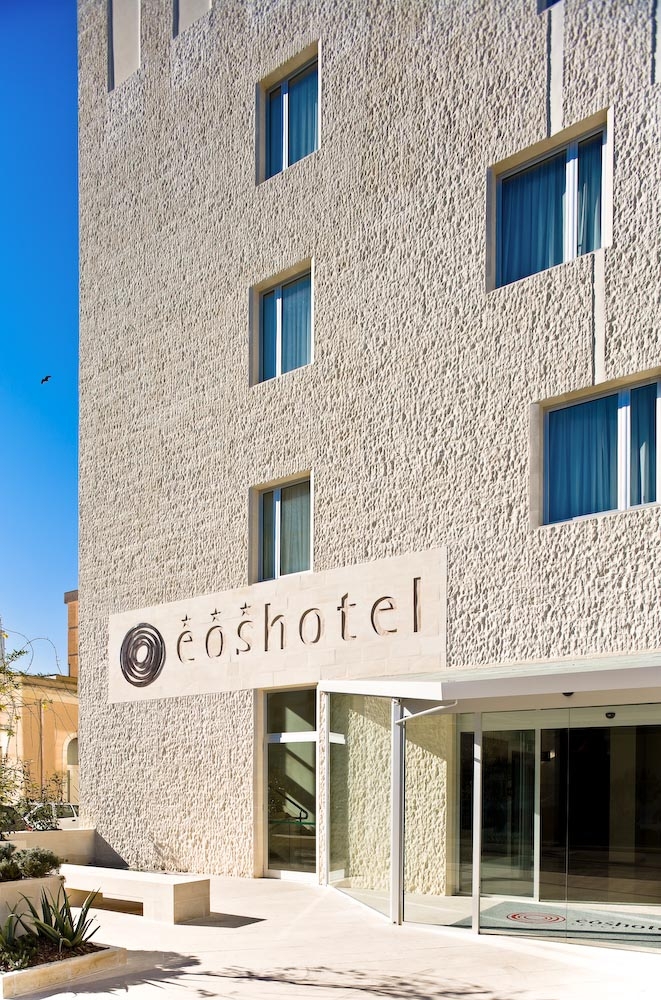 Limestone Cladding at Eos Hotel