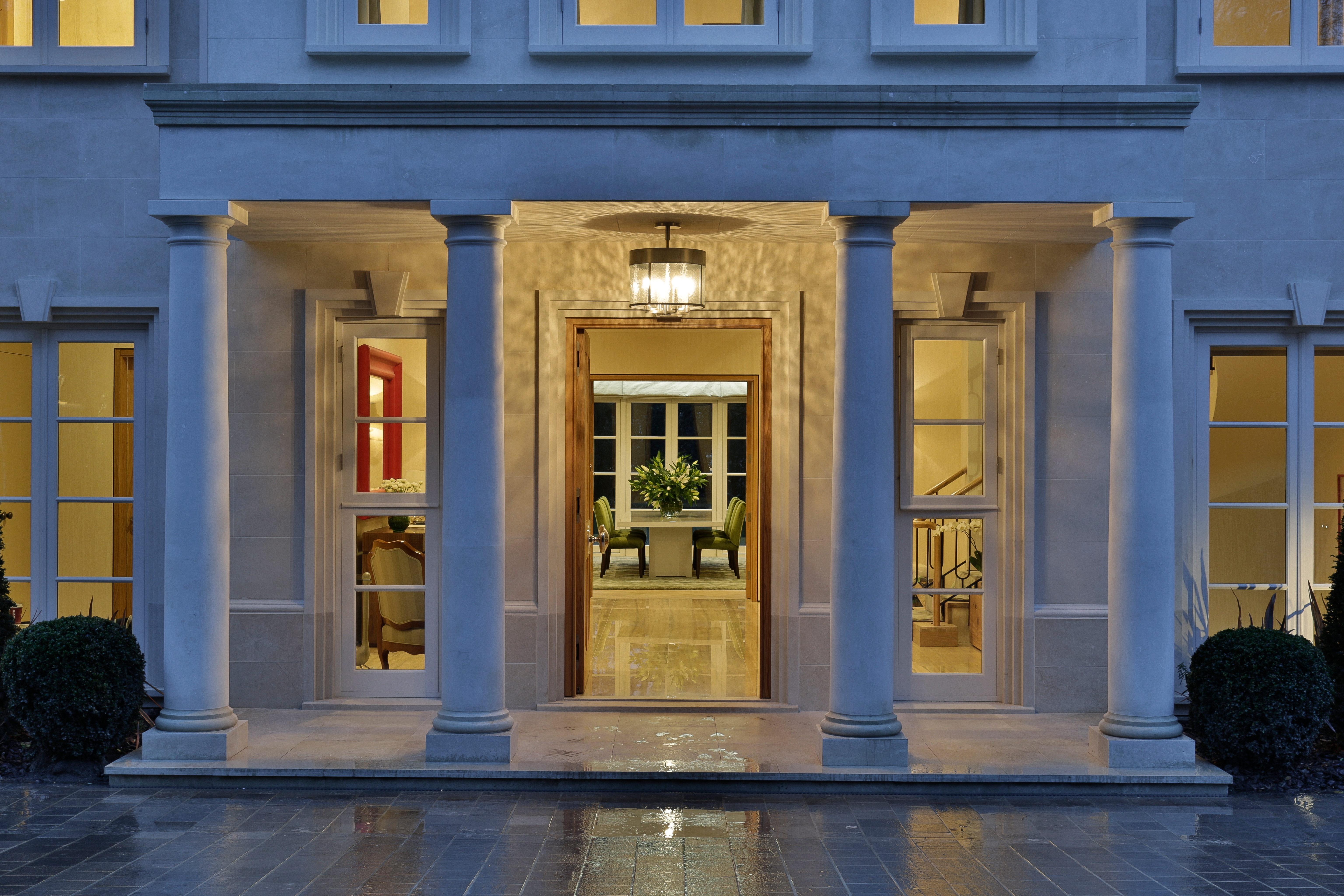 Limestone Cladding at High Life Villa