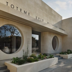 Limestone Cladding at Toteme Shop
