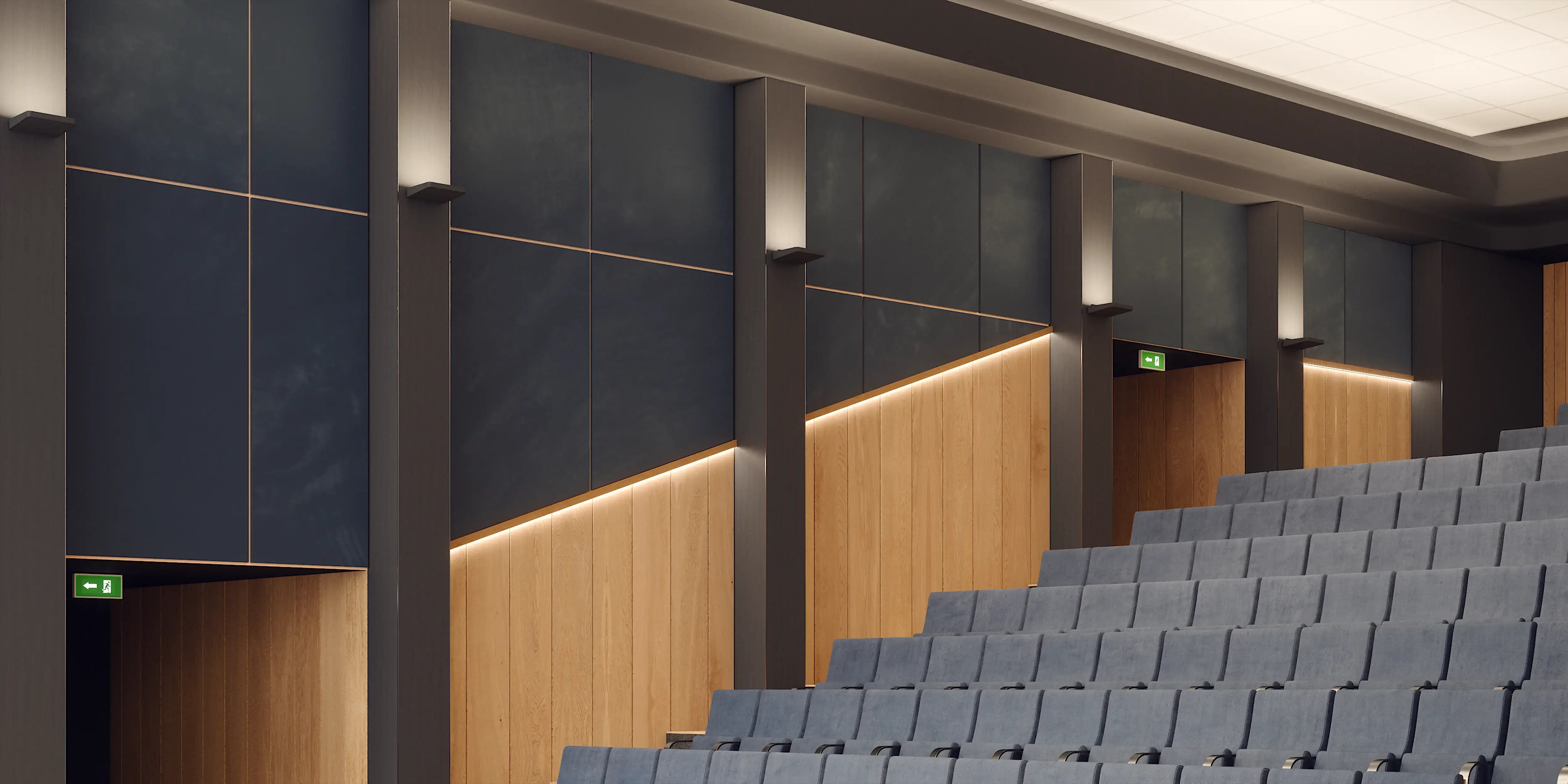 Asymmetric Indirect Luminaire - Angle