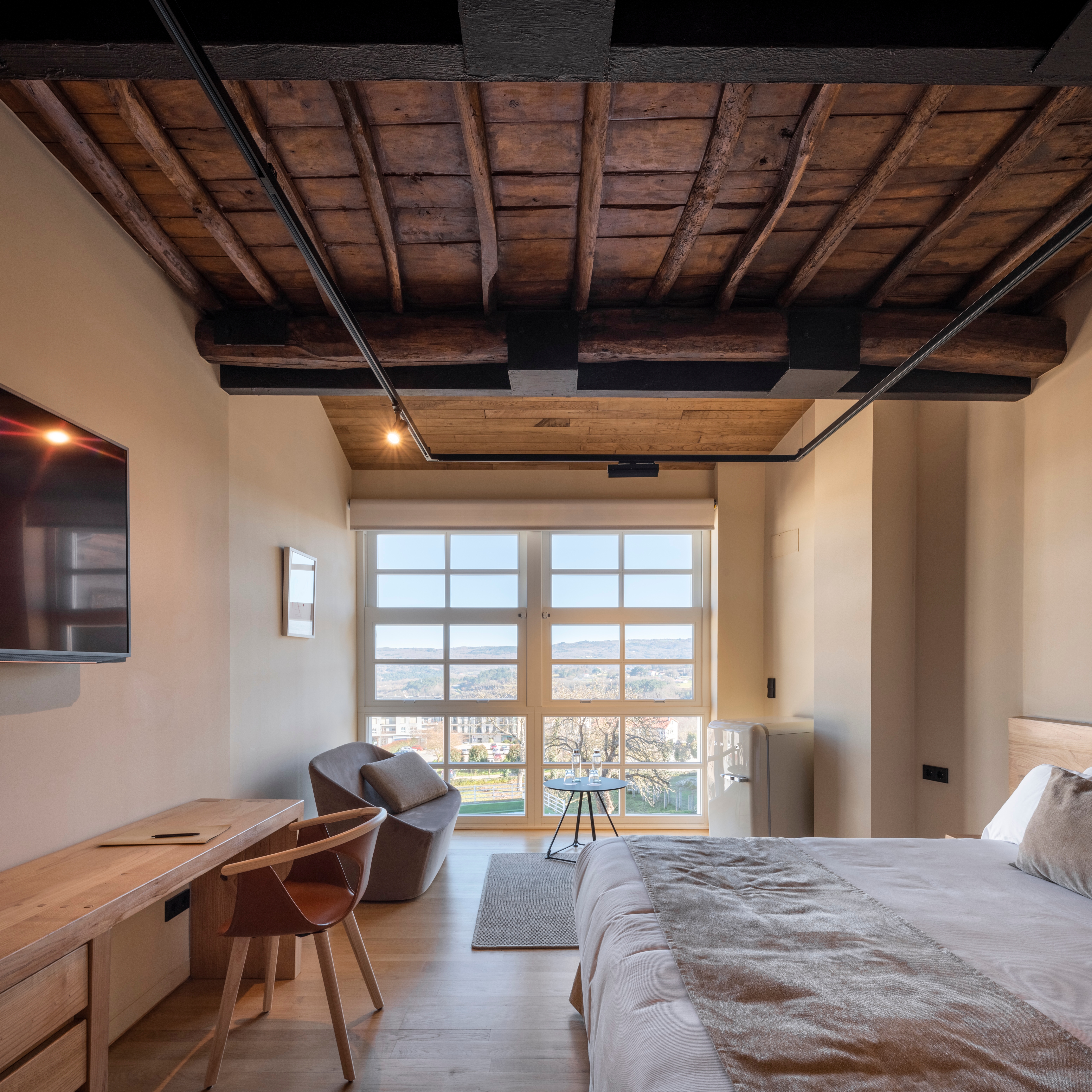 Chestnut Timber in Hotel Restoration at Celanova