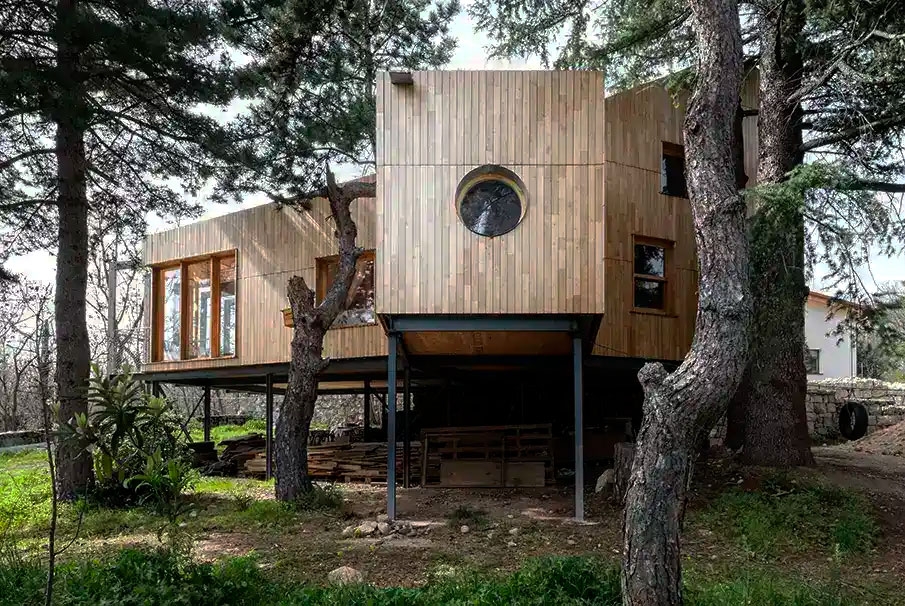 Chestnut Cladding at Simbionte Cohousing Unit