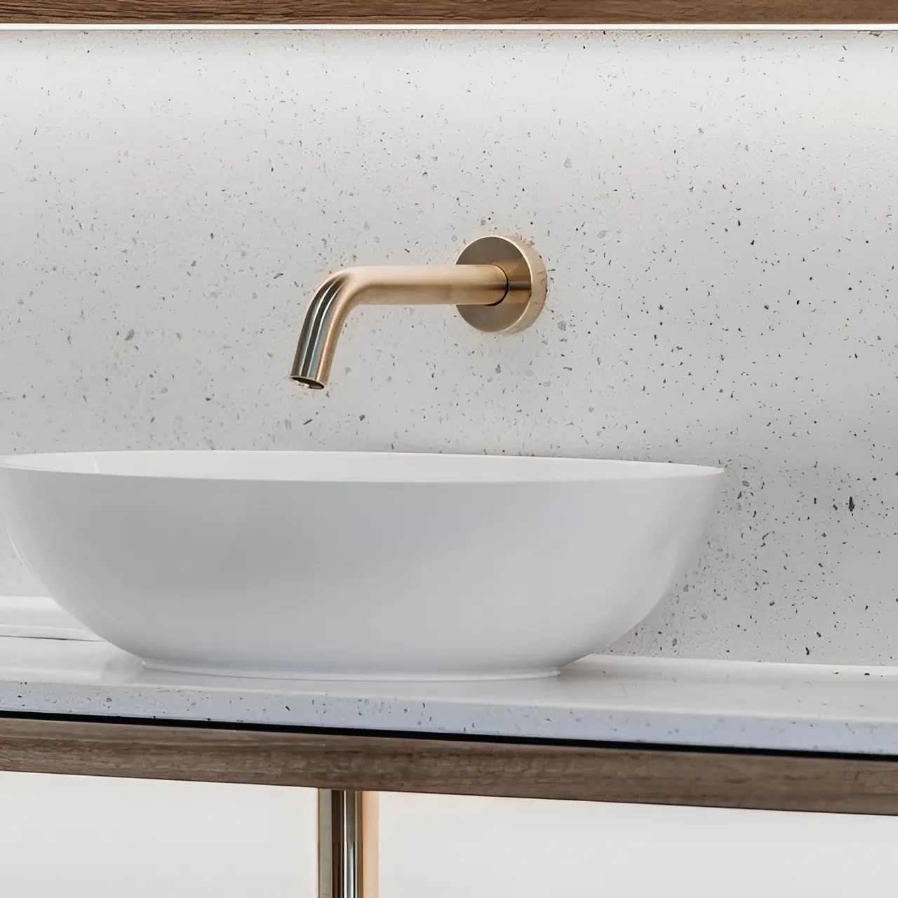 Wall Mounted Faucet - Brushed Gold