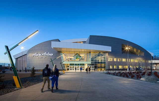 Millwork Panel Trims in Alaska Airlines Center