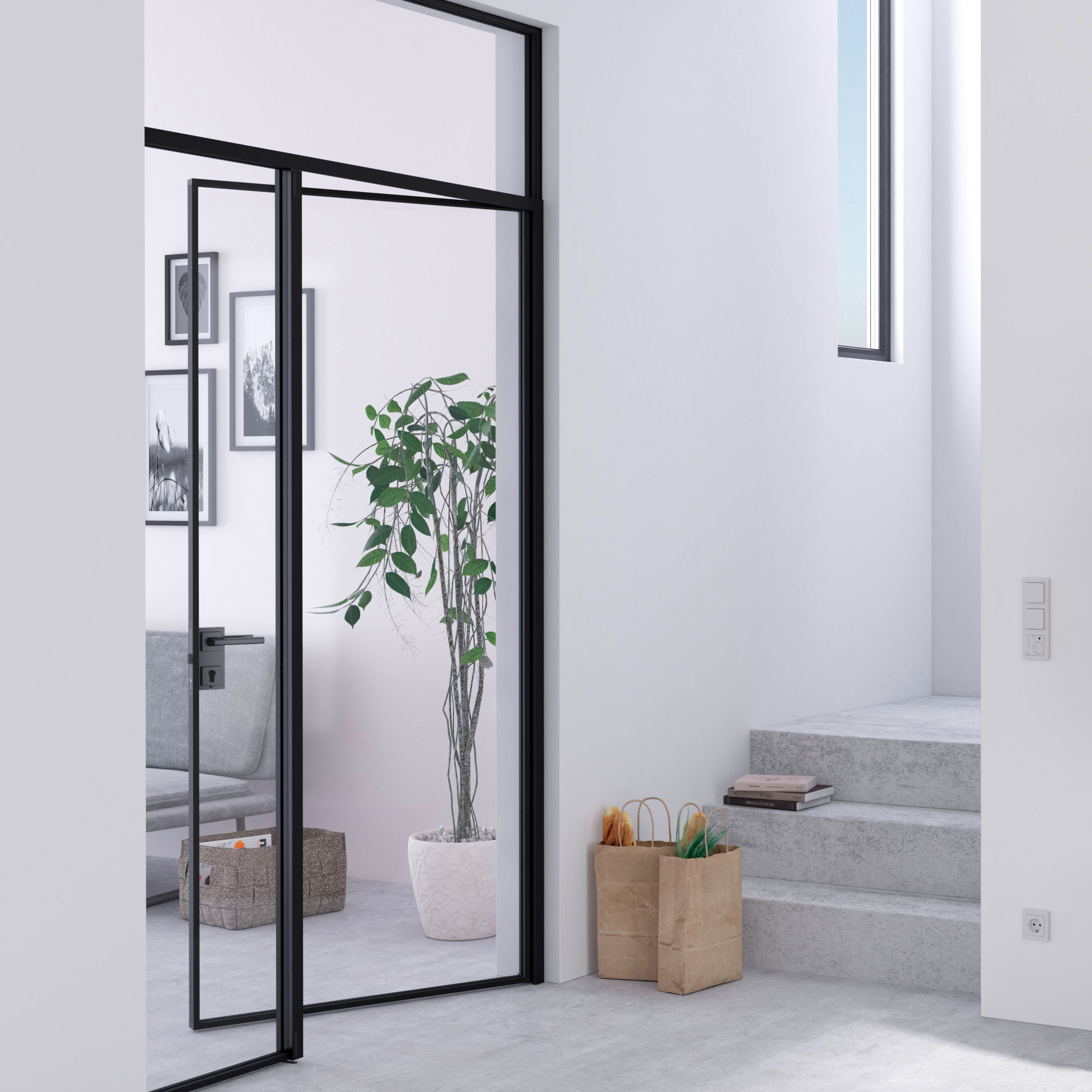 Swing Door - Slim Line Double-Leaf