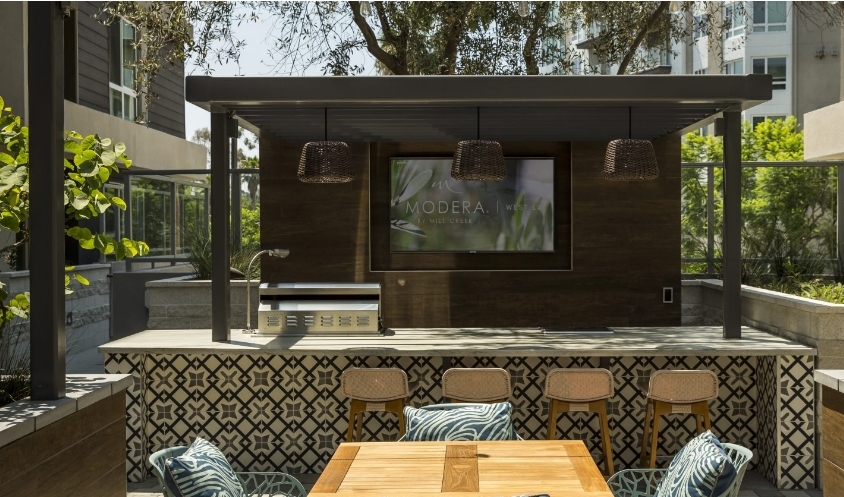 Cement Panel Trims in Modera West Apartments