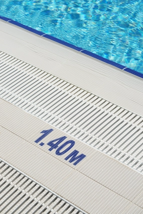 Numbers and Symbols in Olympic Series Pool Copings