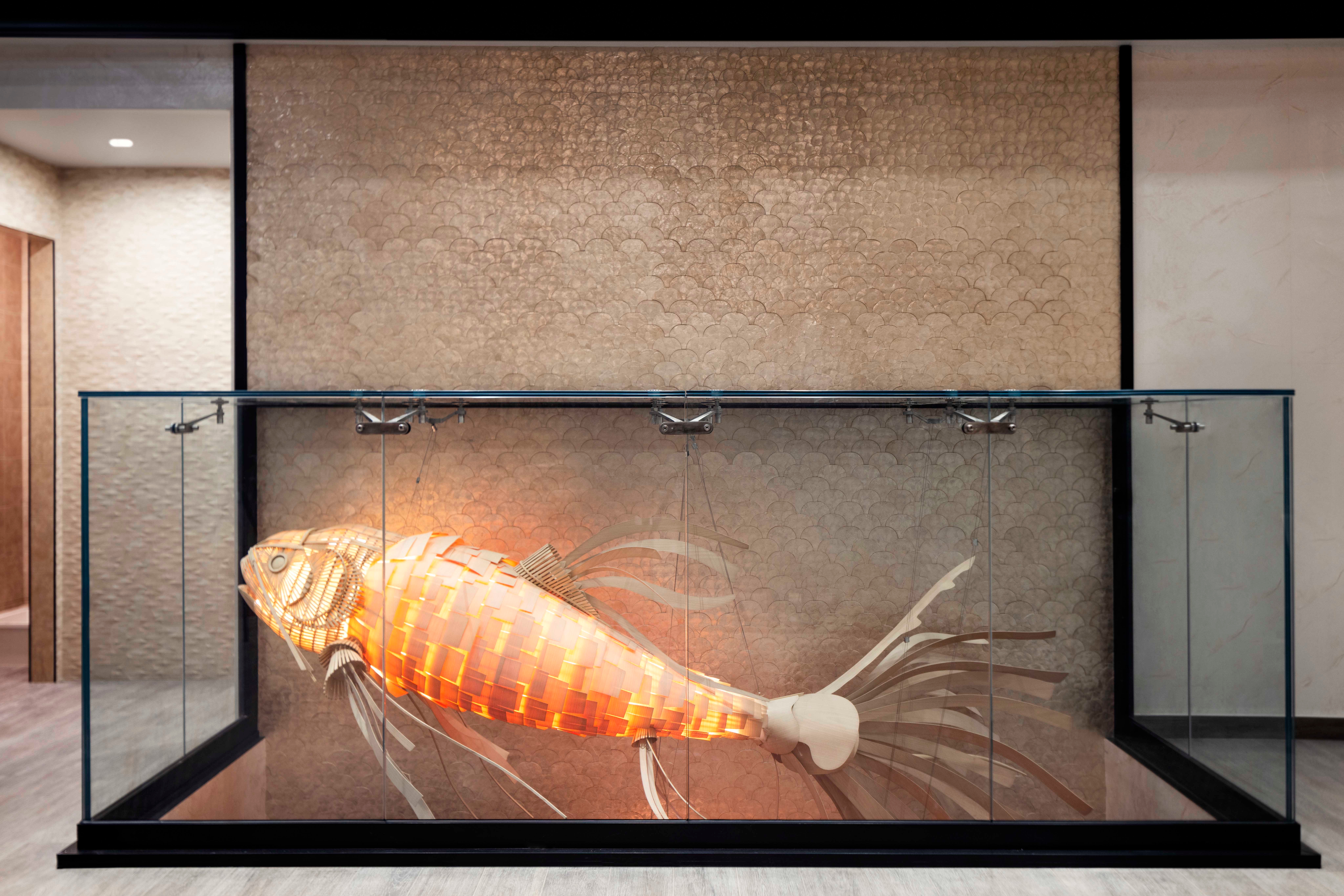 Wooden Light Intervention at World Spa