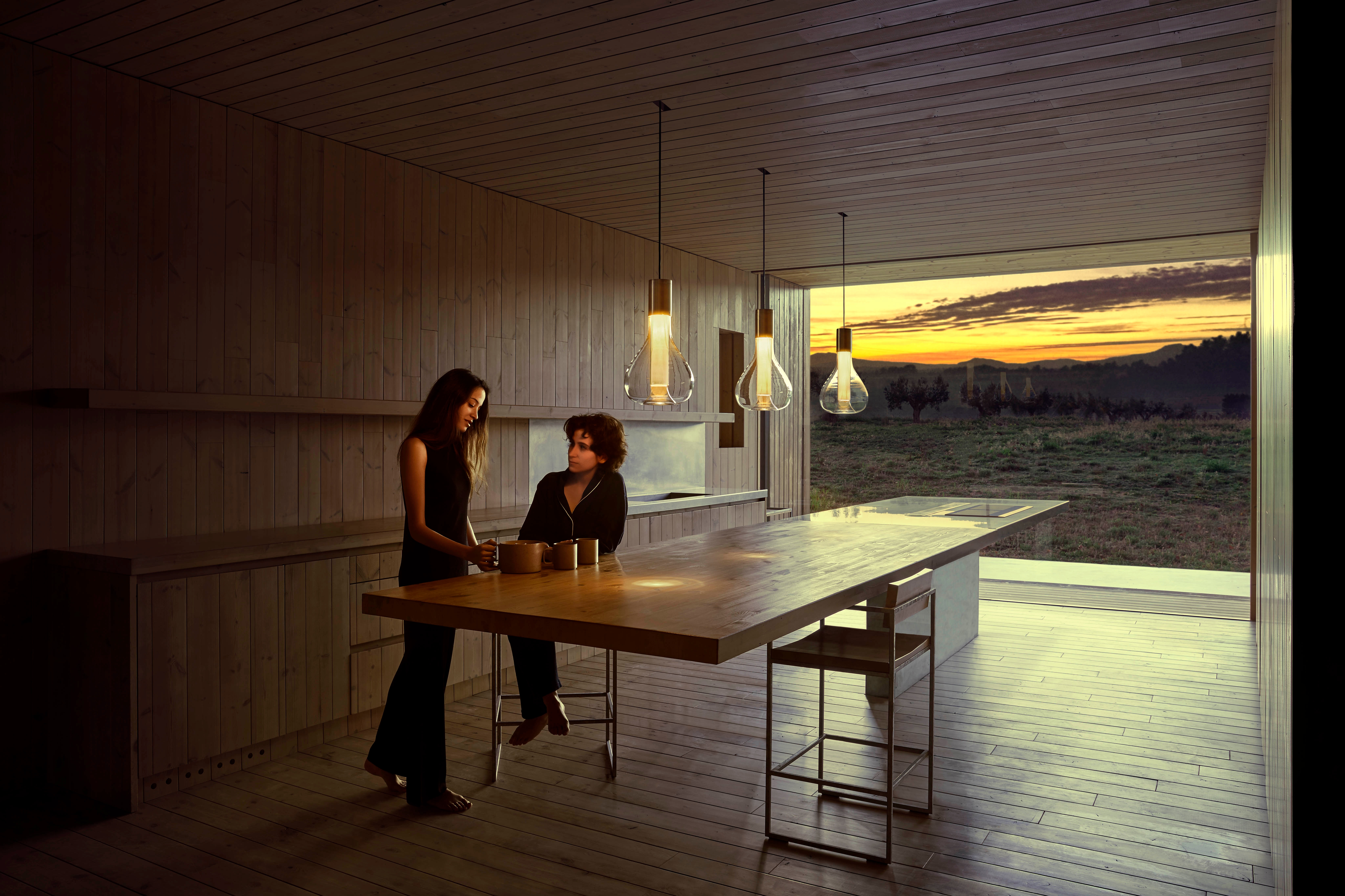 Accent light at Refugio