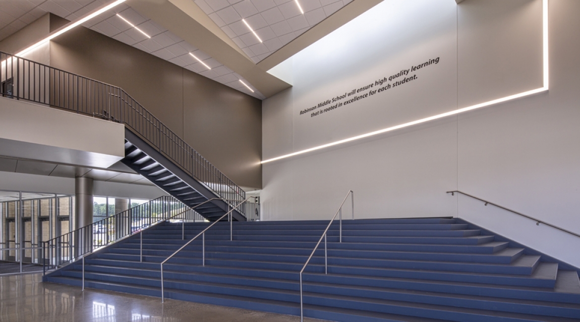 LED Patterns at a Little Rock Middle School