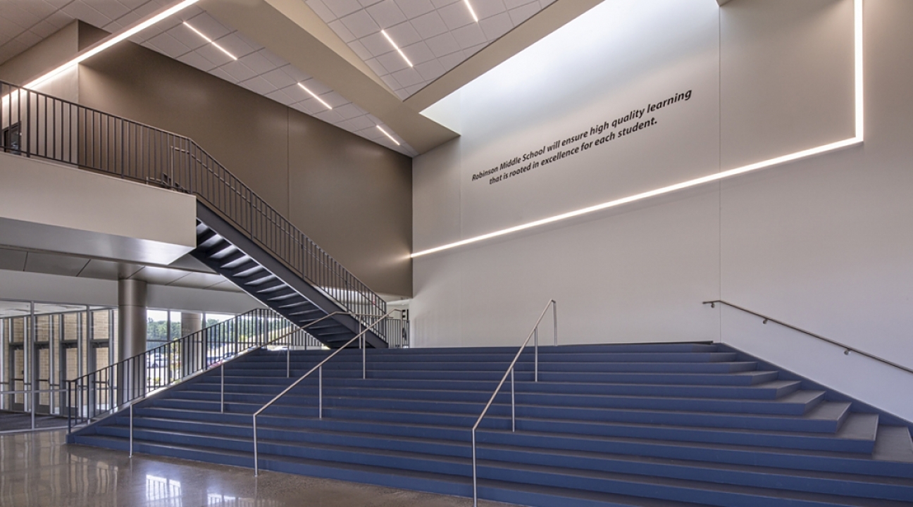LED Patterns at a Little Rock Middle School