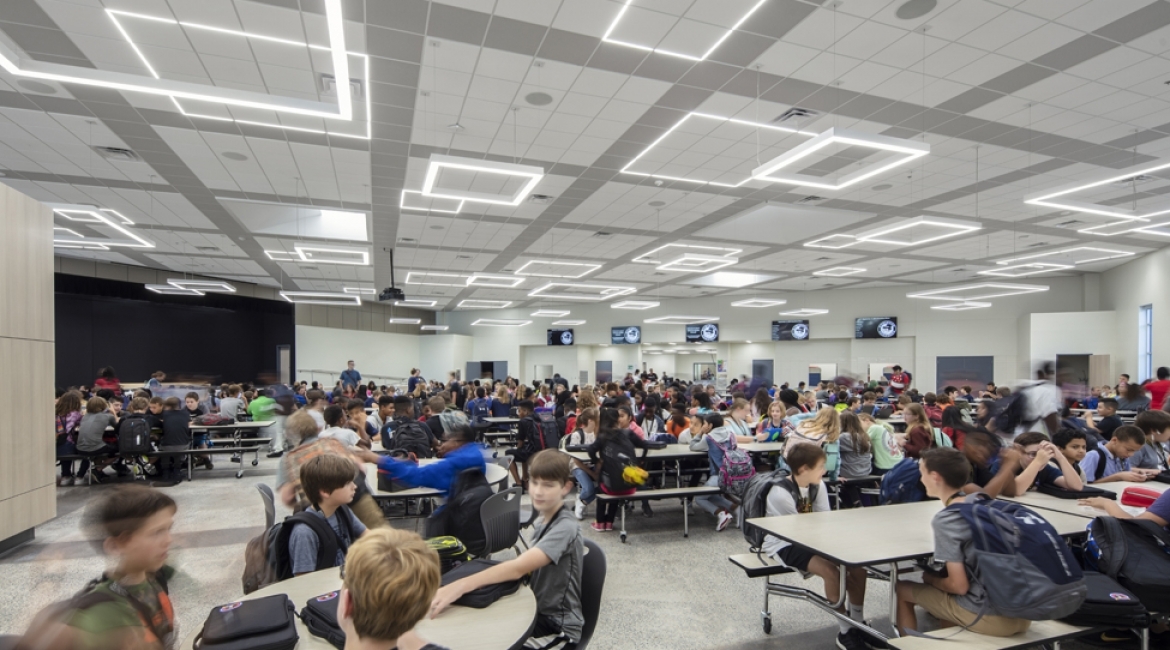 LED Patterns at a Little Rock Middle School