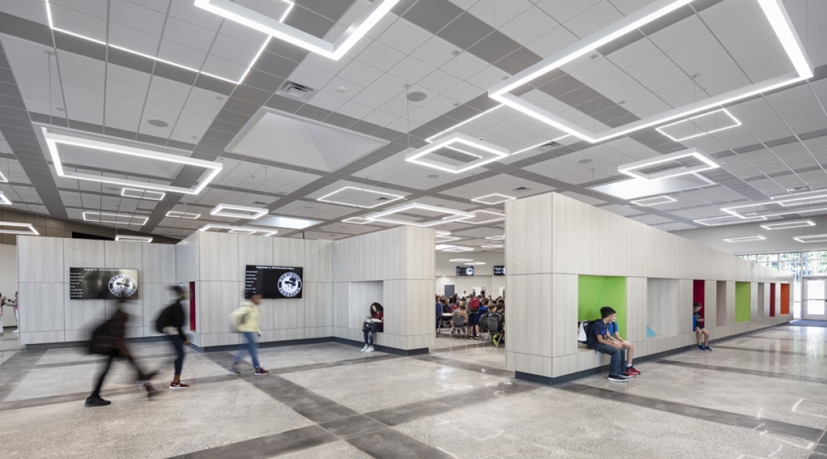 LED Patterns at a Little Rock Middle School