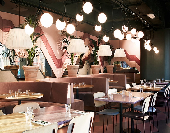 Lighting in Helsinki Restaurant