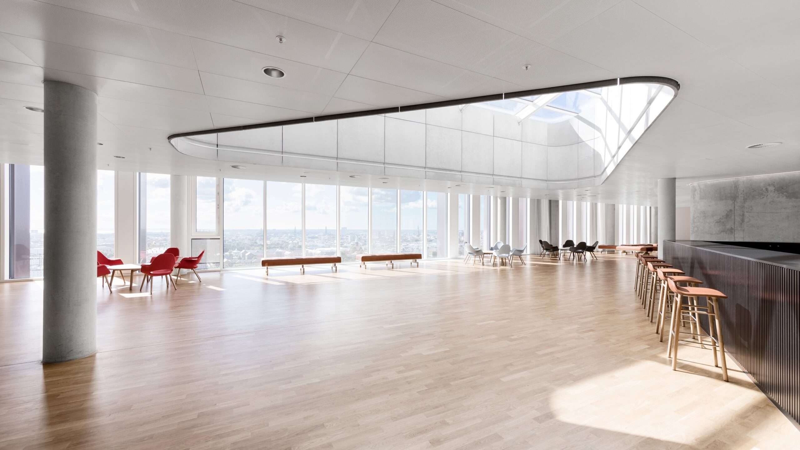 Clip In Ceiling Panels at Mærsk Tower