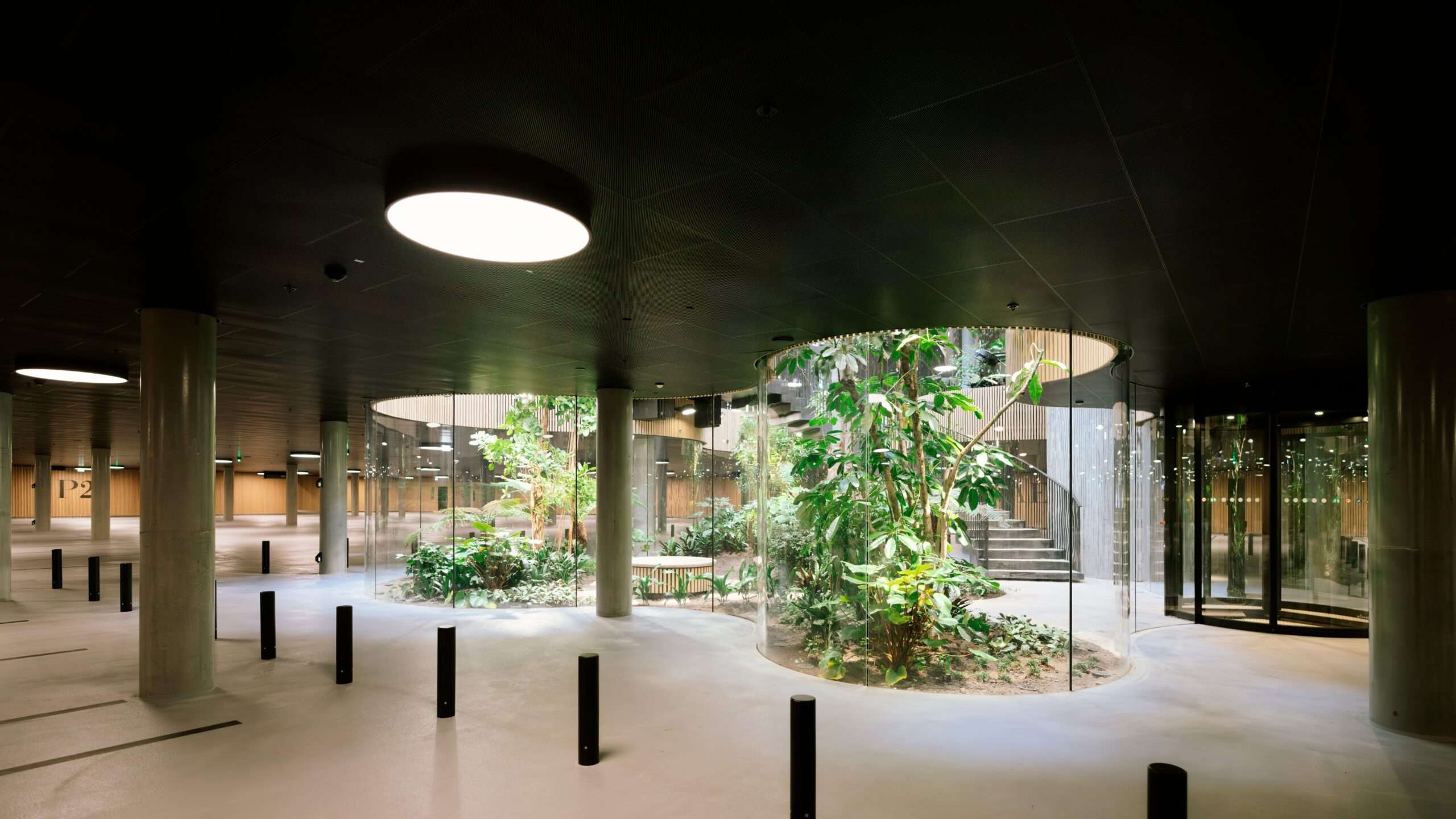 Black Custom Ceiling Tiles for Opera Park