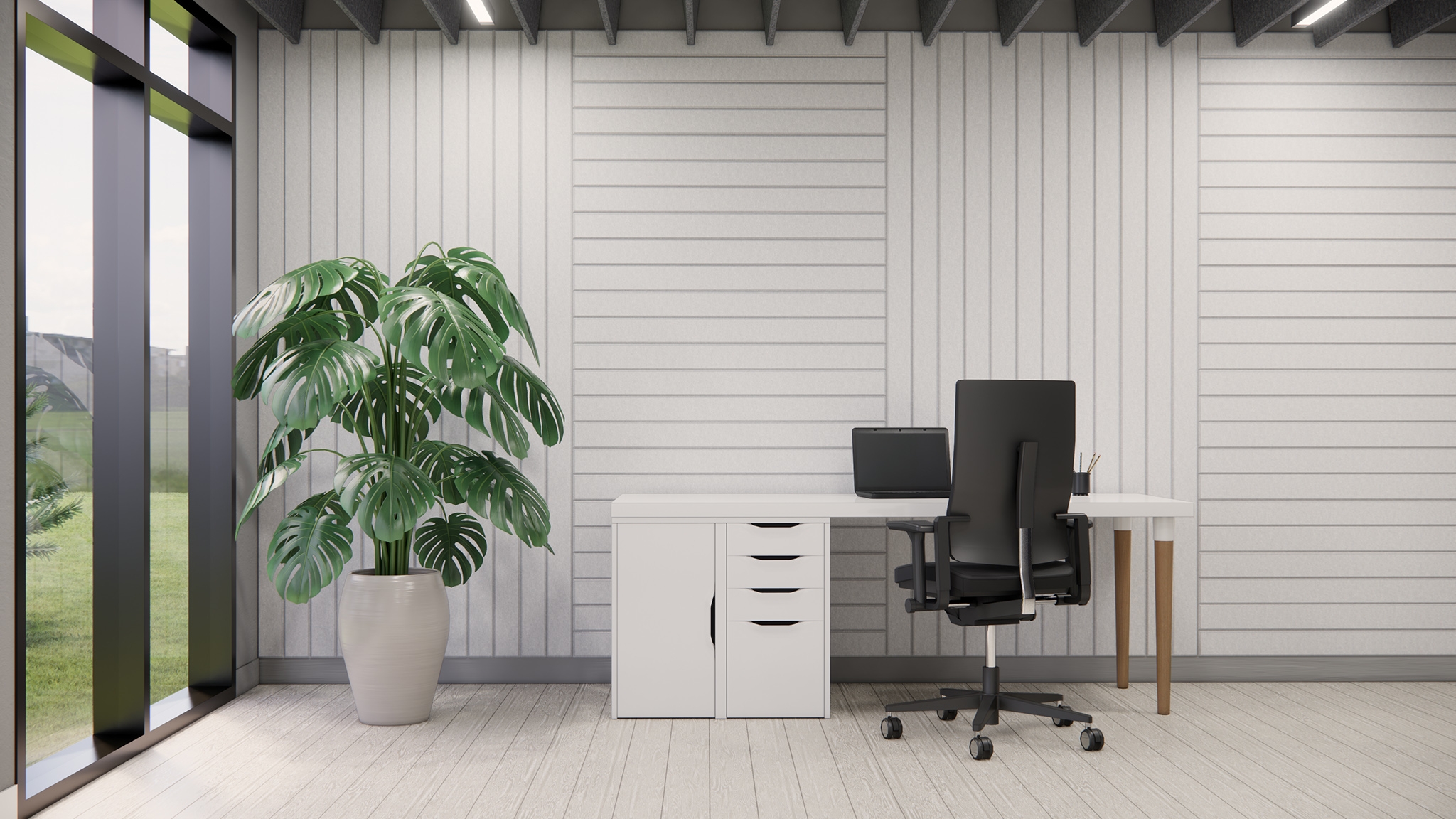 PET Felt Engraved Acoustic Panel | VEE