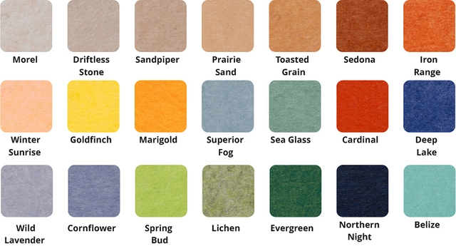 Available colors - Luxe colors