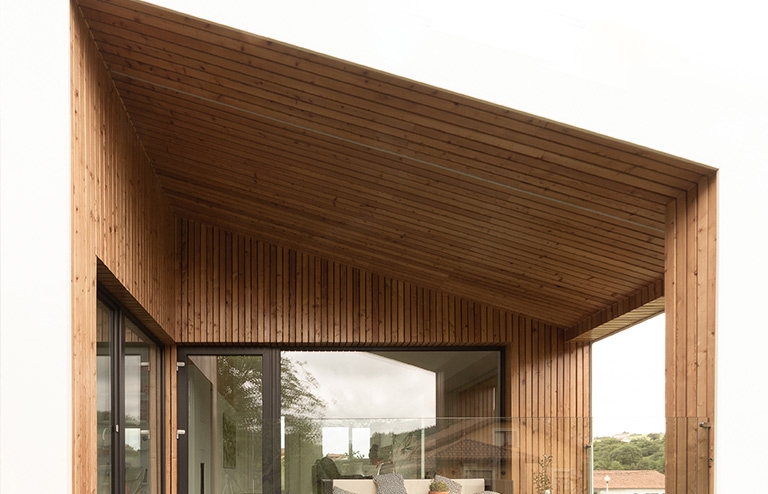 Interlocking Tile Roof at Xatera House