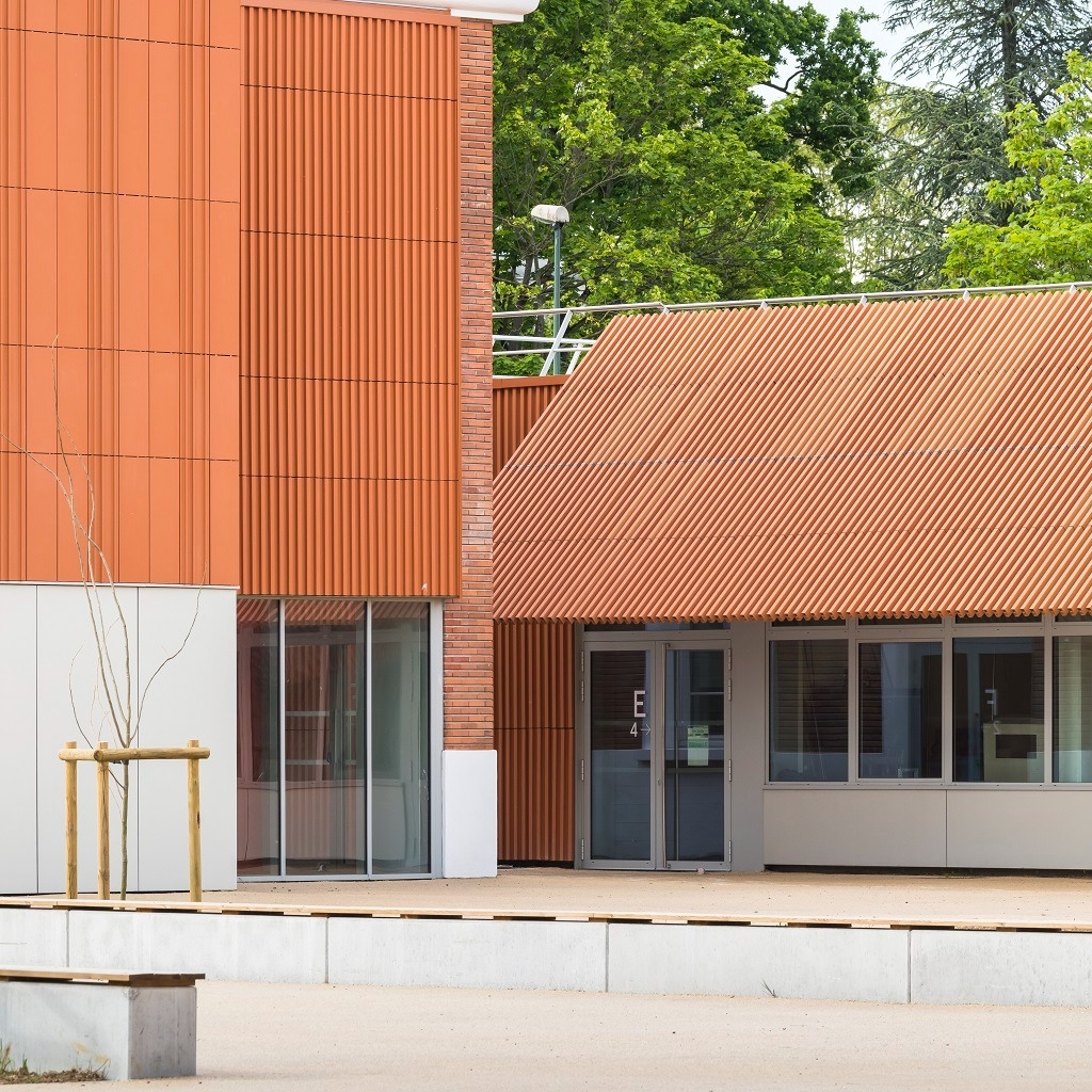 Modular Ceramic Facade at Lycée Gustave Monod