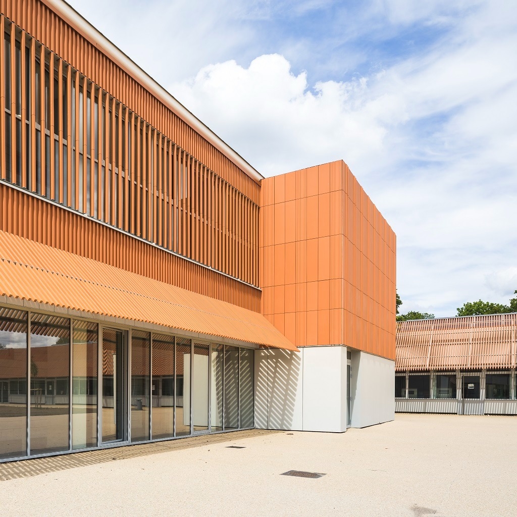 Modular Ceramic Facade at Lycée Gustave Monod