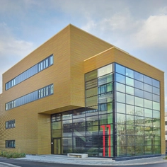 Tubular Ceramic Facade at University in Düsseldorf