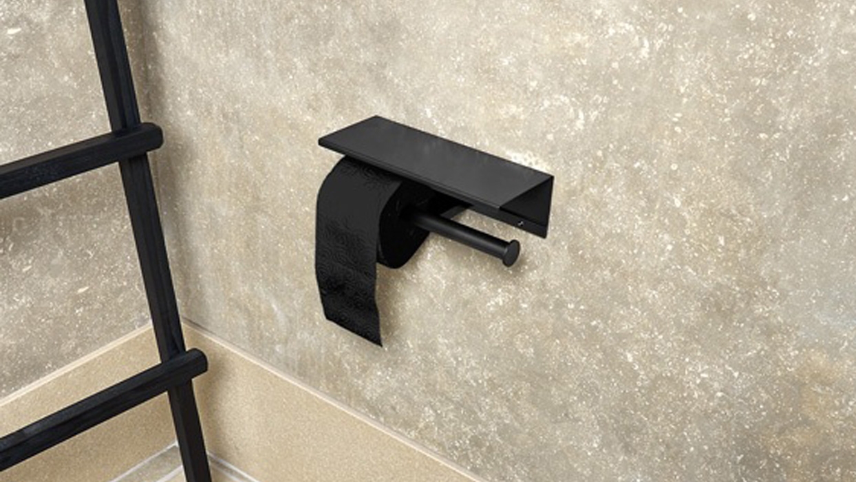 Wall-Mounted Double Toilet Roll Holder