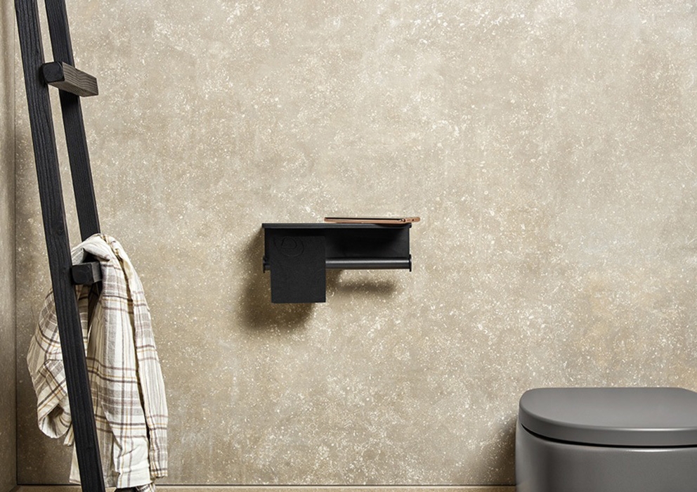Wall-Mounted Double Toilet Roll Holder