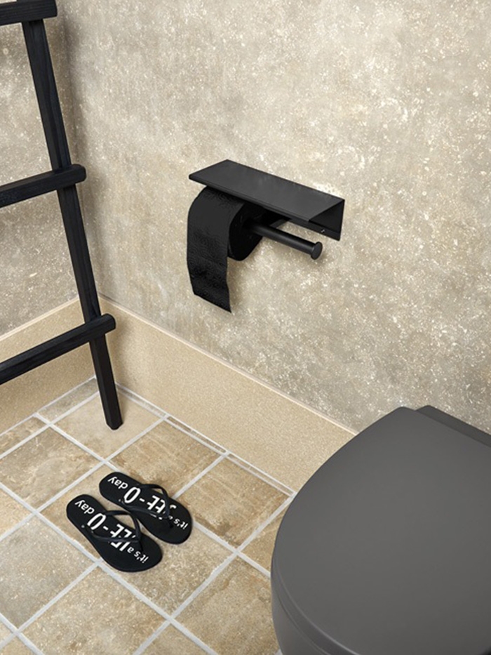 Wall-Mounted Double Toilet Roll Holder
