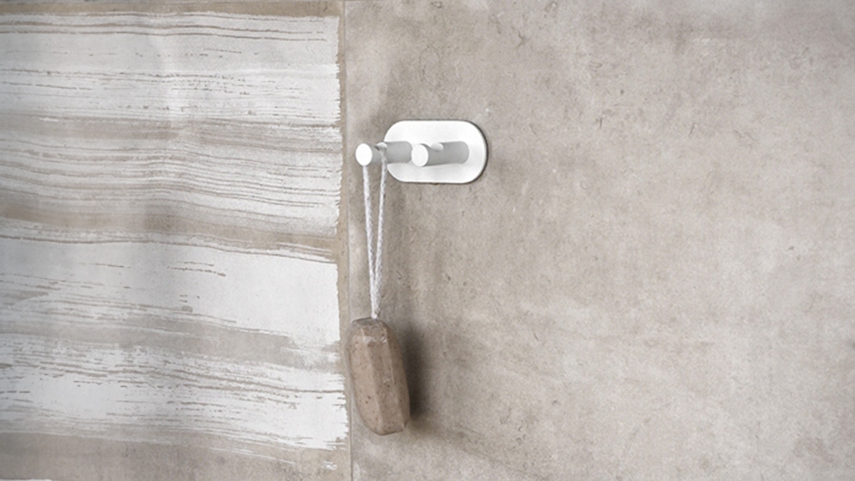 Wall-Mounted Double Bathrobe Hook