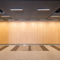 Palmetas y paneles ranurados