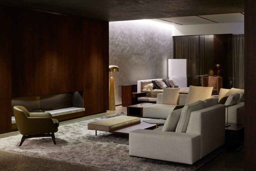 Concealed Panel Fixtures at Minotti Studio Showroom