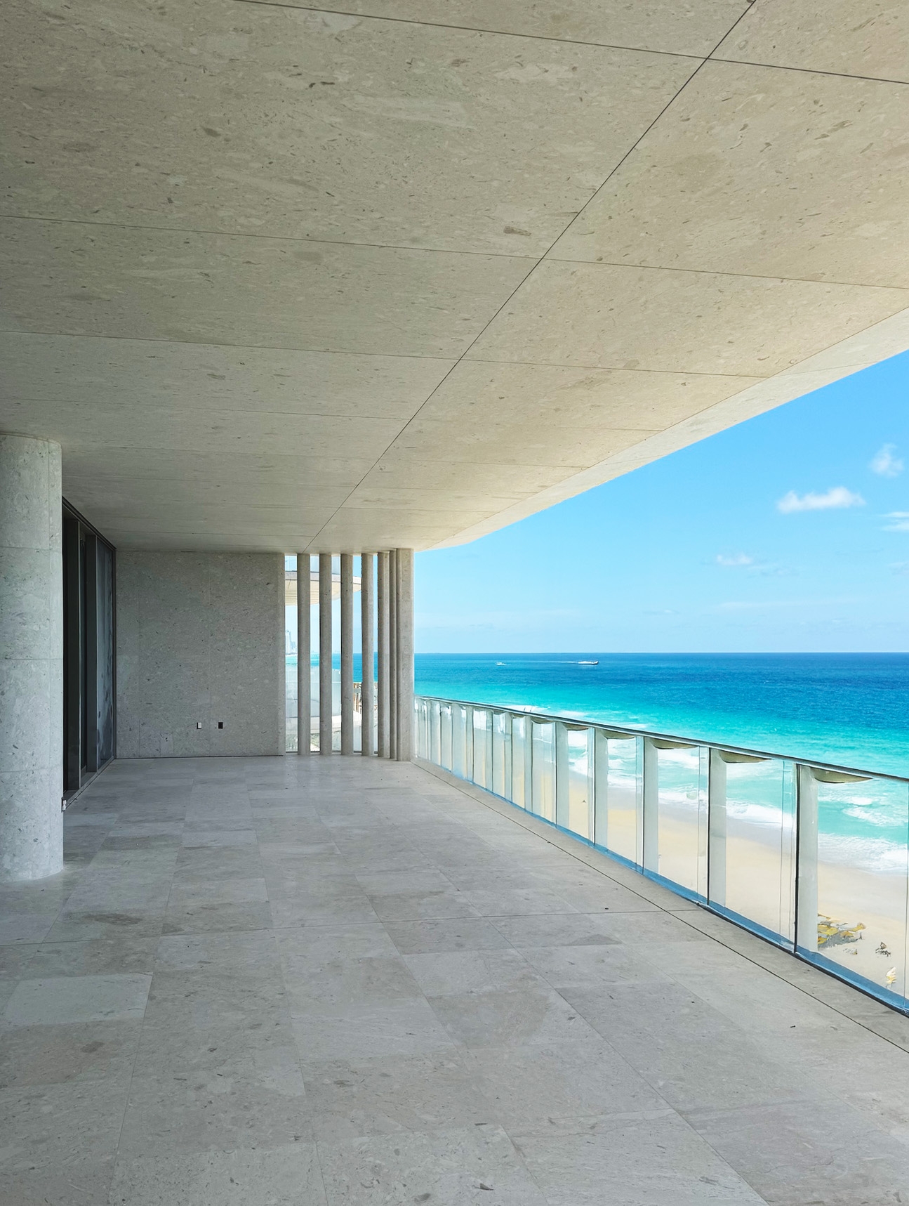 Marble Cladding at Seaway Residential Project