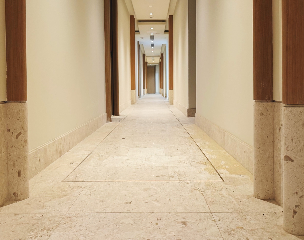 Marble Cladding at Seaway Residential Project