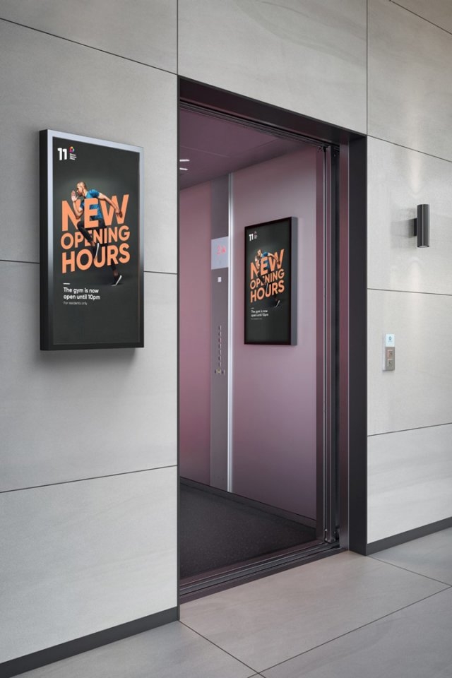 Elevator Media Screen