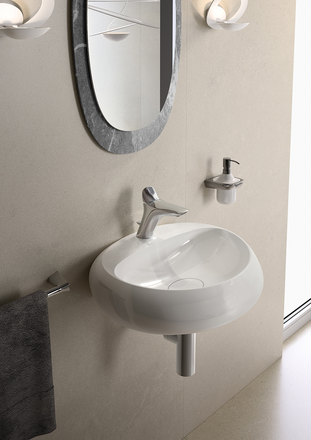 Wall-Mounted Washbasins – Compact Ceramic Models