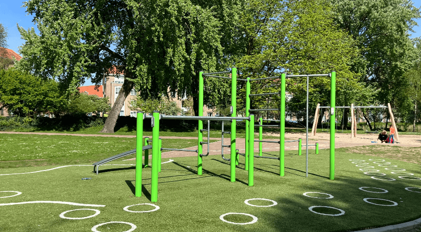 Equipamiento para áreas fitness de exterior