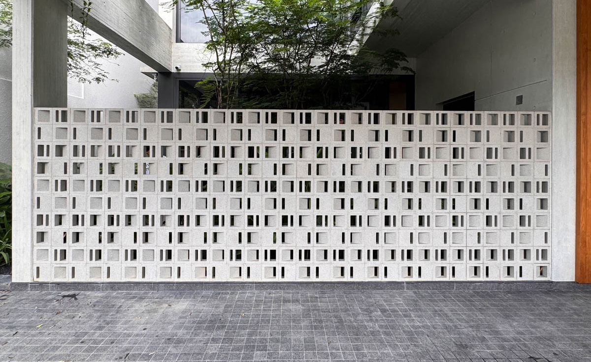 Modular Breeze Blocks in Private Bungalow