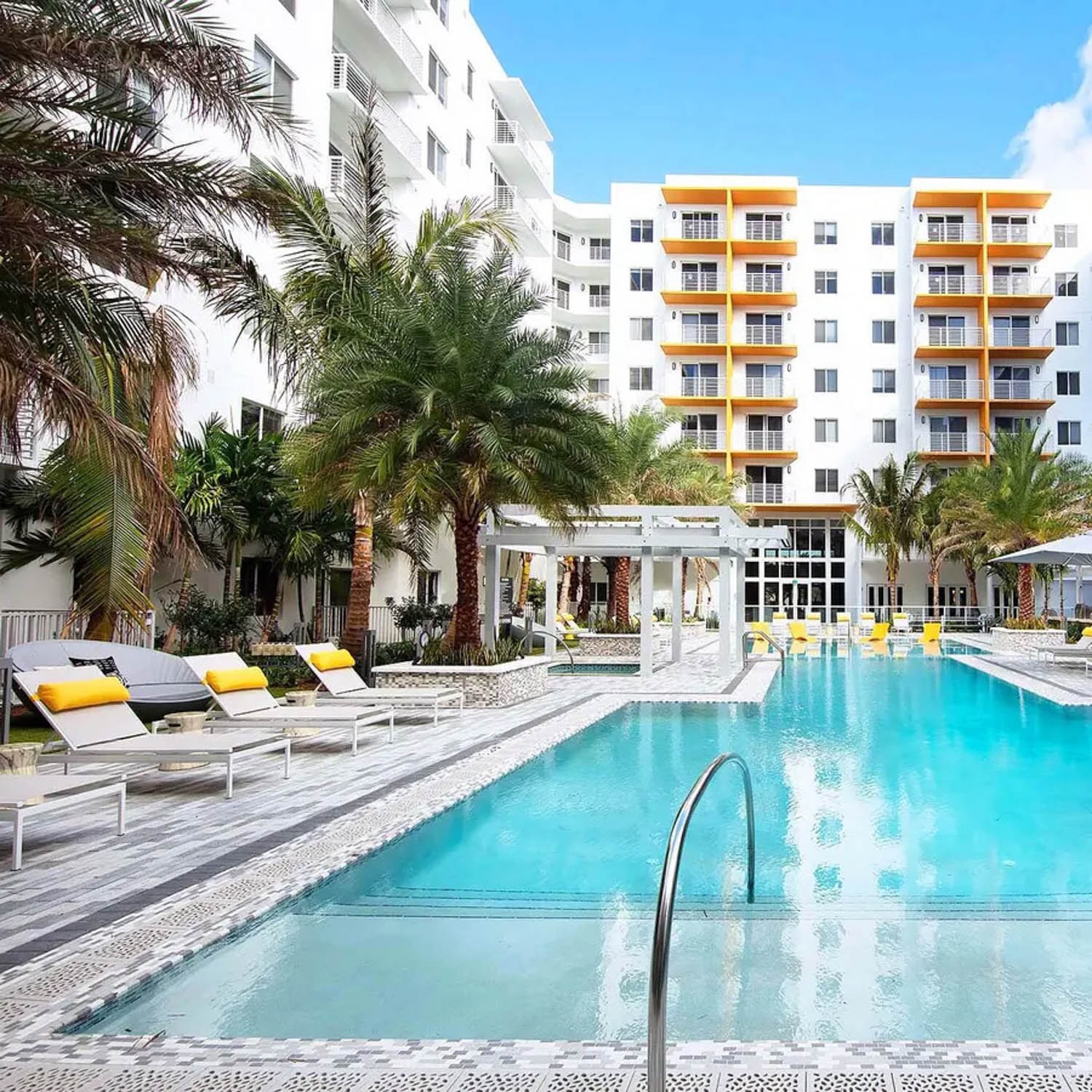 Stone Pool Grates in Aura Boca, USA