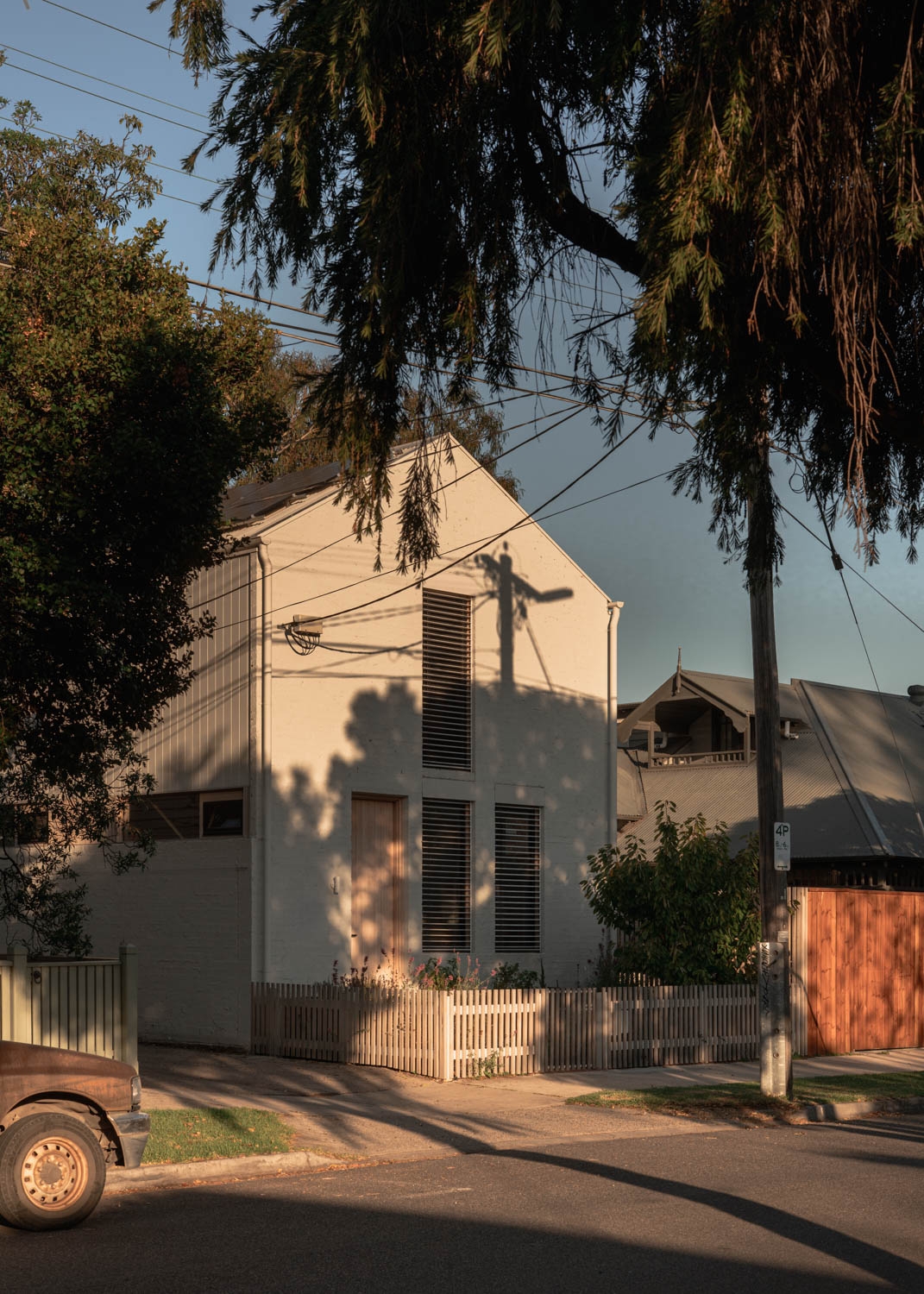 External Venetian Blinds in Little Brick House