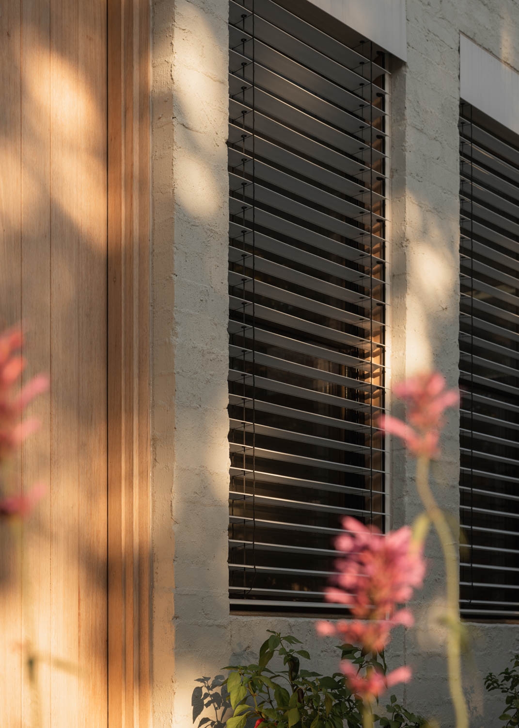 External Venetian Blinds in Little Brick House