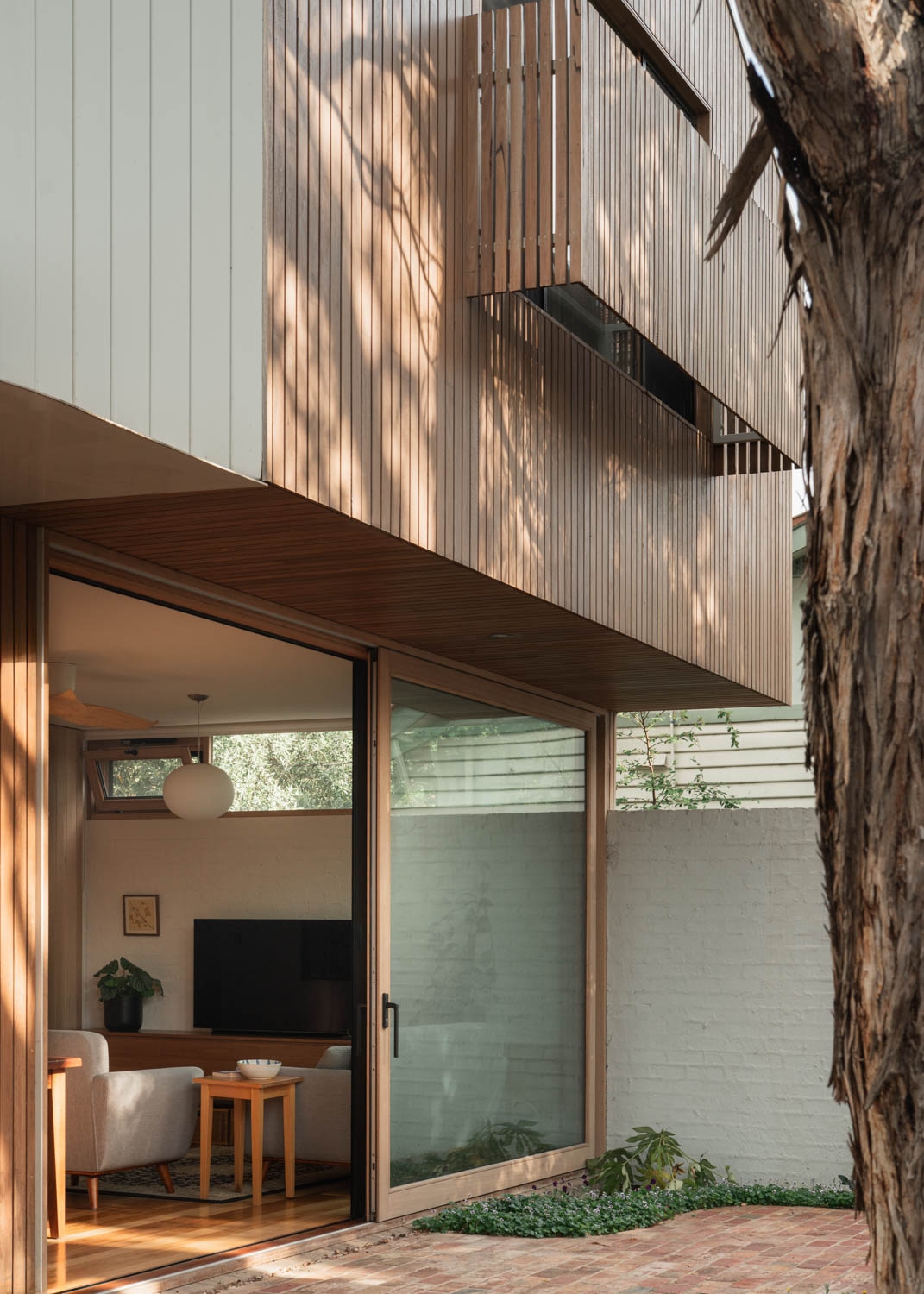 External Venetian Blinds in Little Brick House